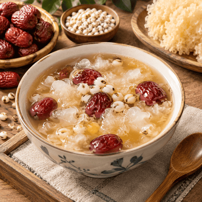Red Date, Coix Seed & Tremella Soup