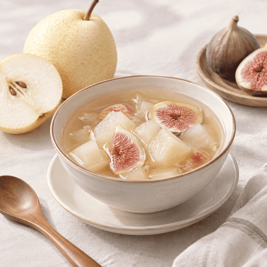 Snow Pear & Fig Soup