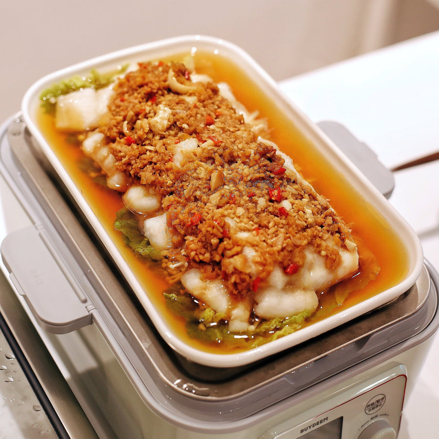Steamed Basa Fish with Garlic & Chili