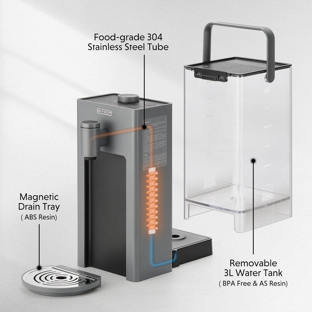 (OPEN BOX) Instant Hot Water Dispenser 3L, Ink Grey