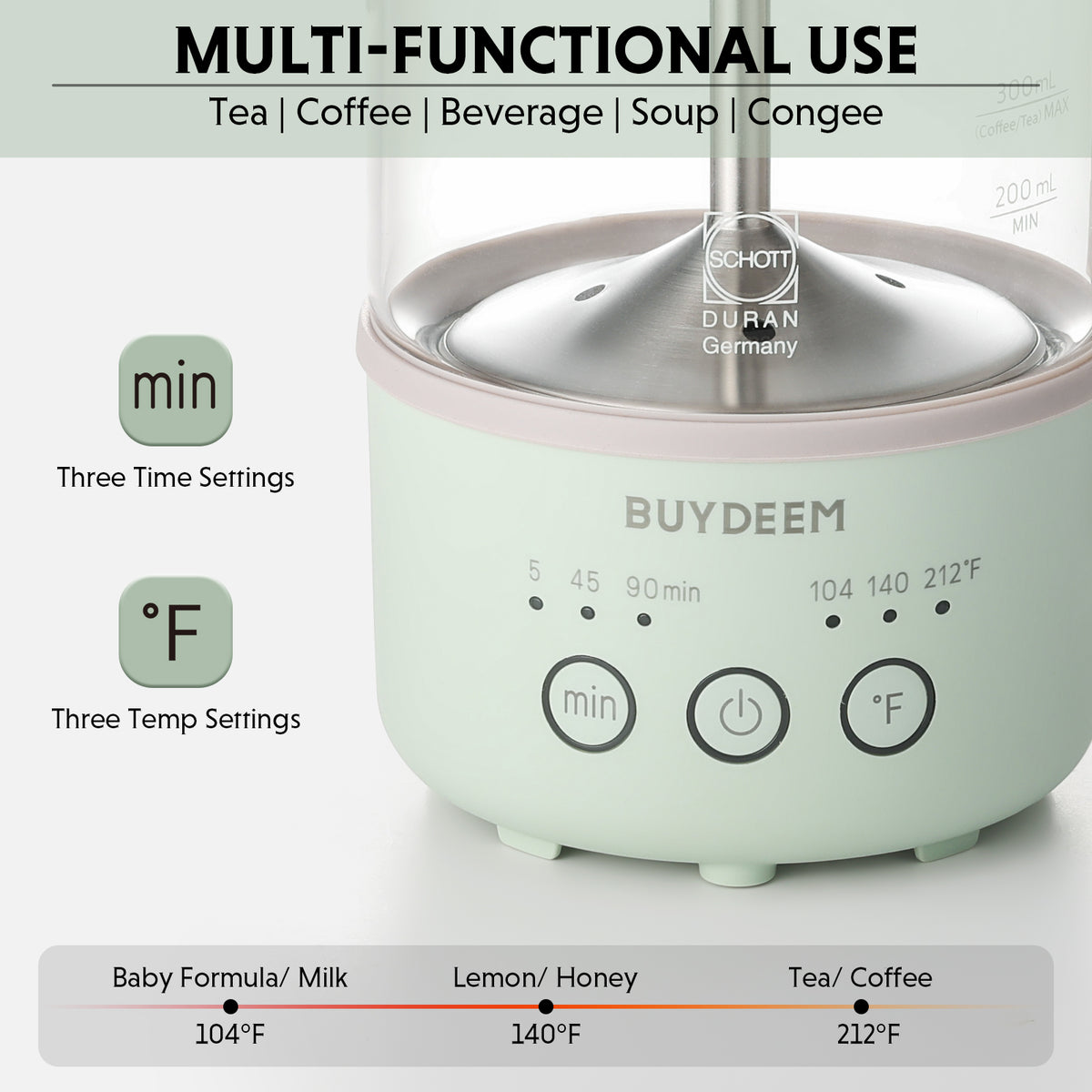 K32 Mini Multi-function Tea & Coffee Maker, 0.6L
