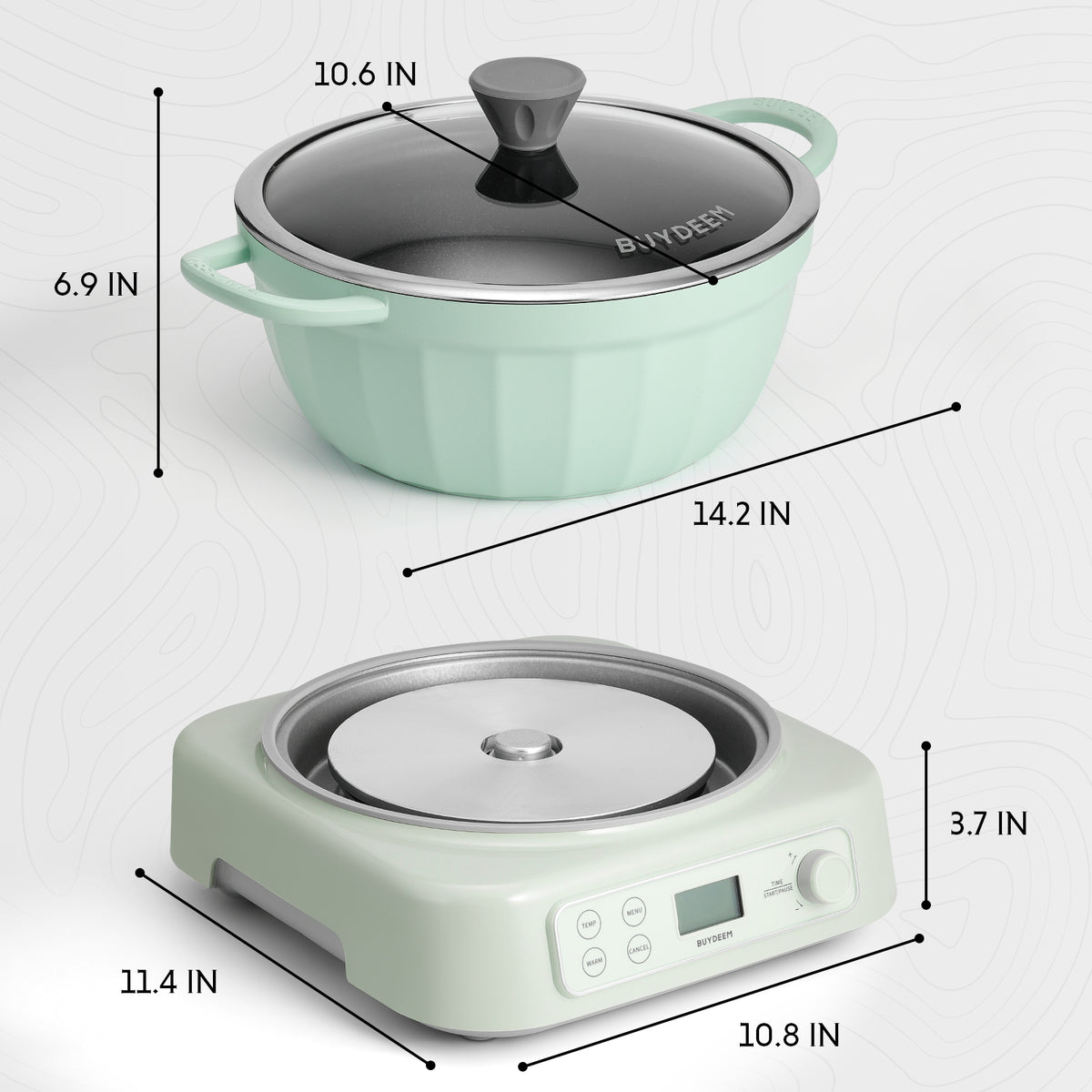 Cast Aluminum Nonstick Stockpot, 4.7QT
