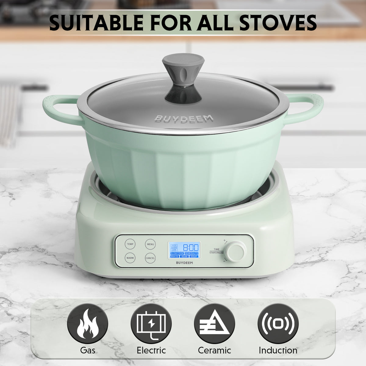 Slow Cooker with Nonstick Stockpot