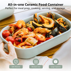 Ceramic Bento Lunch Box with Lid