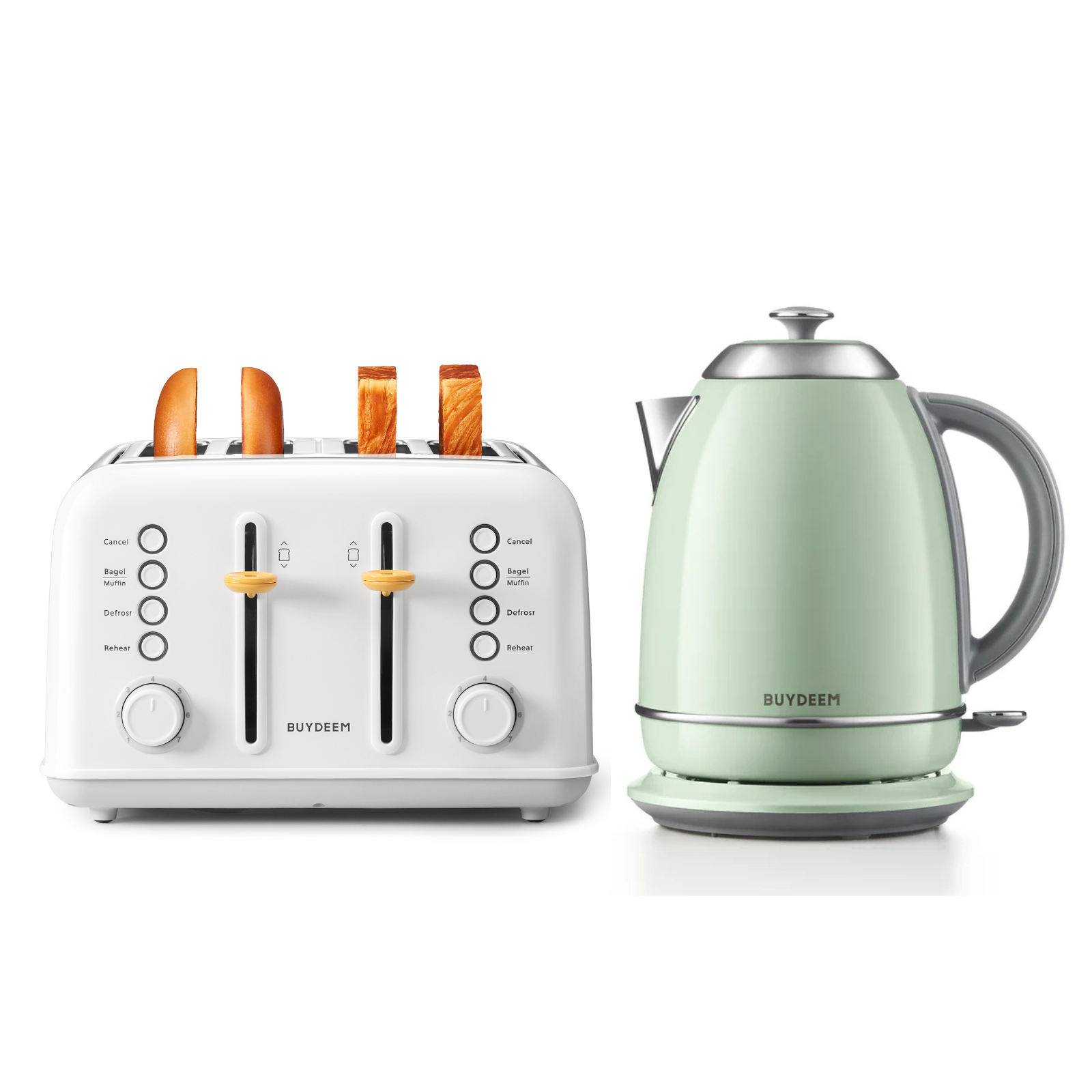 4-Slice Toaster with Electric Kettle