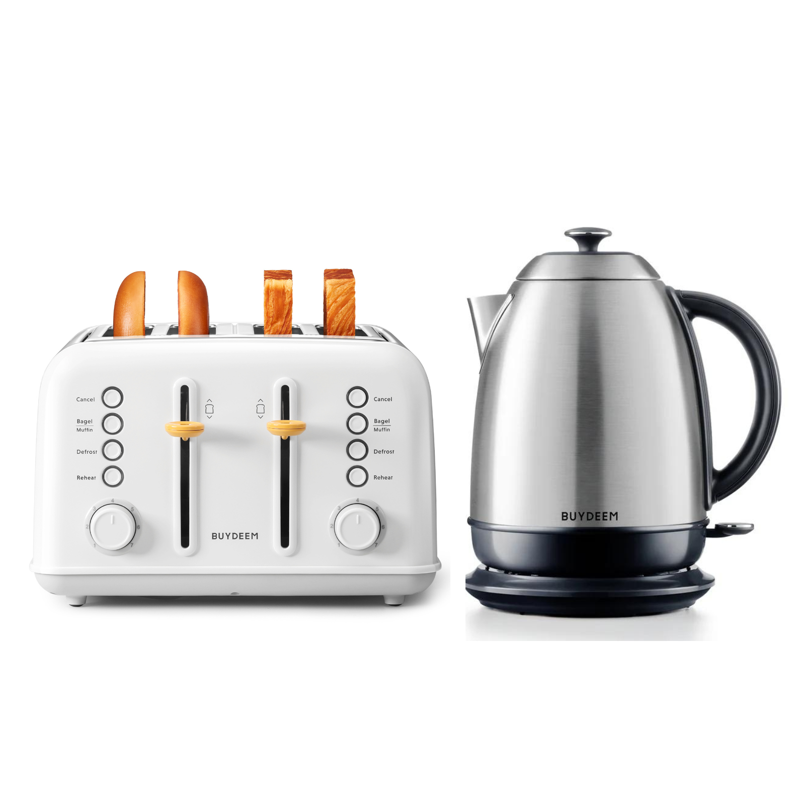 4-Slice Toaster with Electric Kettle