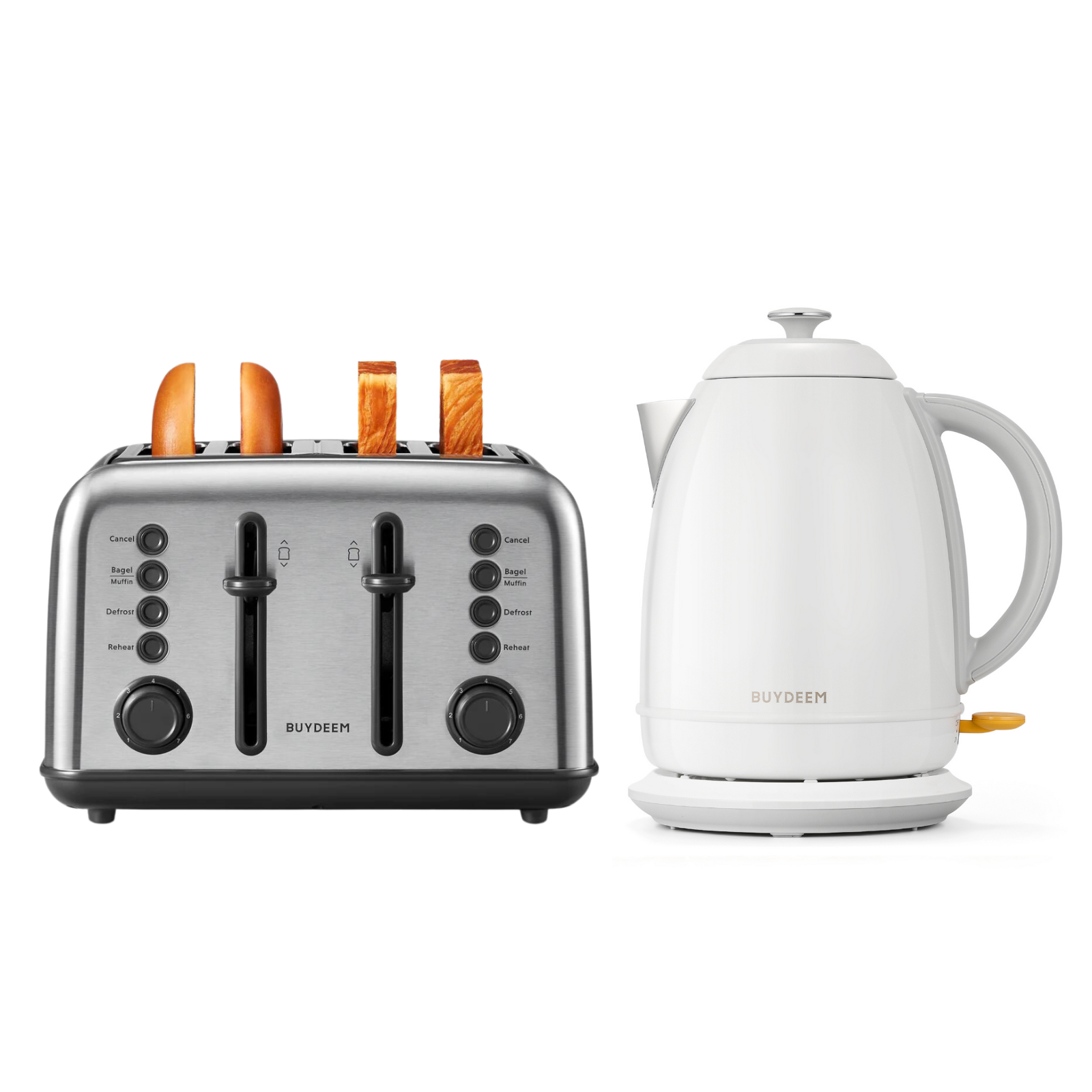 4-Slice Toaster with Electric Kettle