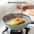 Ceramic Nonstick Wok Frying Pan, 5.7QT