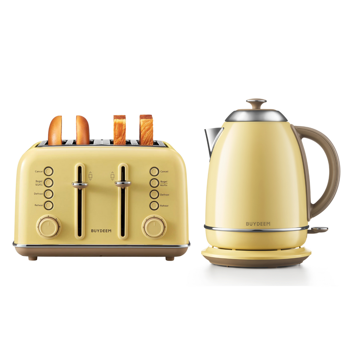 4-Slice Toaster with Electric Kettle