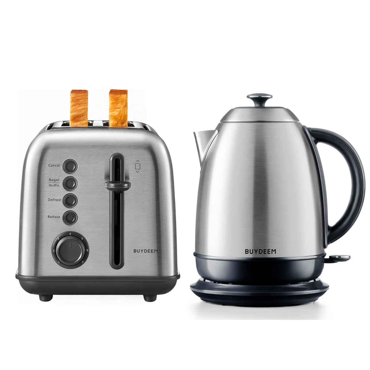 2-Slice Toaster with Electric Kettle