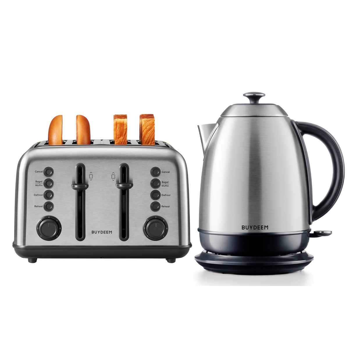 4-Slice Toaster with Electric Kettle