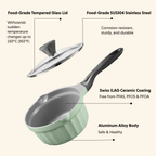 Ceramic Nonstick 3.6QT Frying Pan & Saucepan - Bundle Offer