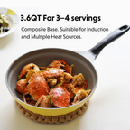 Ceramic Nonstick 3.6QT Frying Pan & Saucepan - Bundle Offer