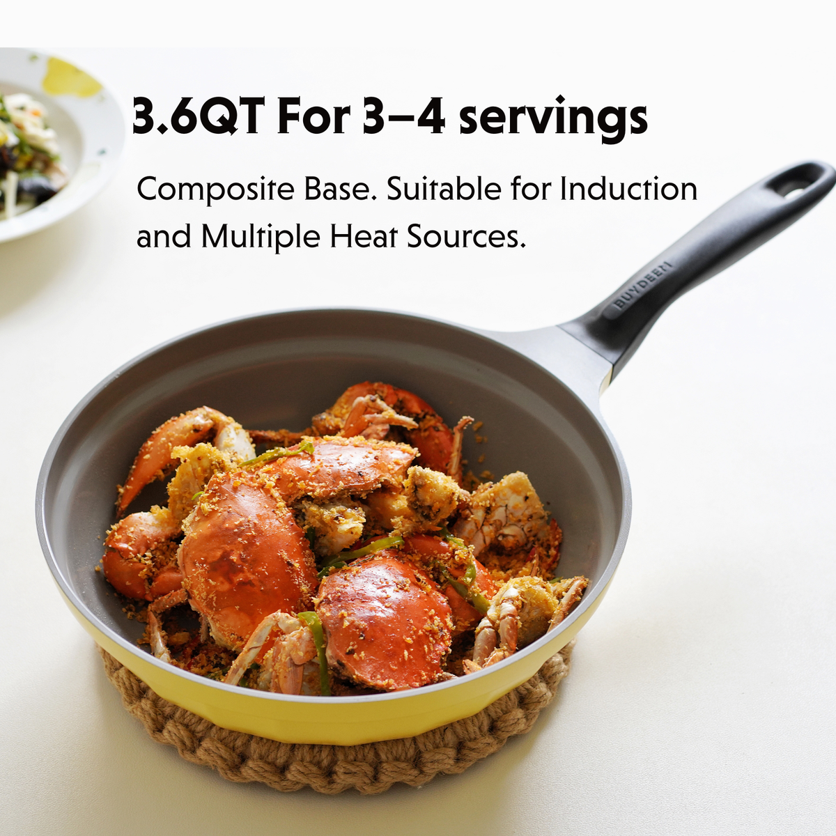 Ceramic Nonstick 3.6QT Frying Pan & Saucepan - Bundle Offer