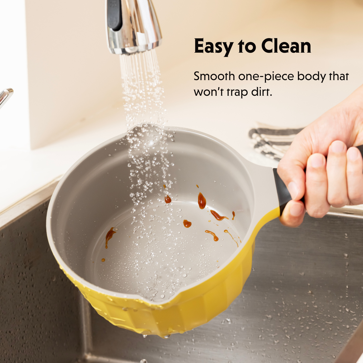 Ceramic Nonstick 3.6QT Frying Pan & Saucepan - Bundle Offer
