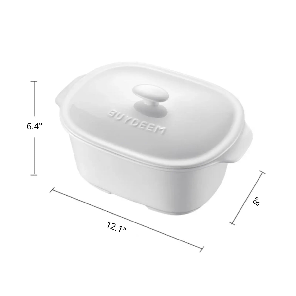 Ceramic Cocotte for Food Steamer, 3.7QT