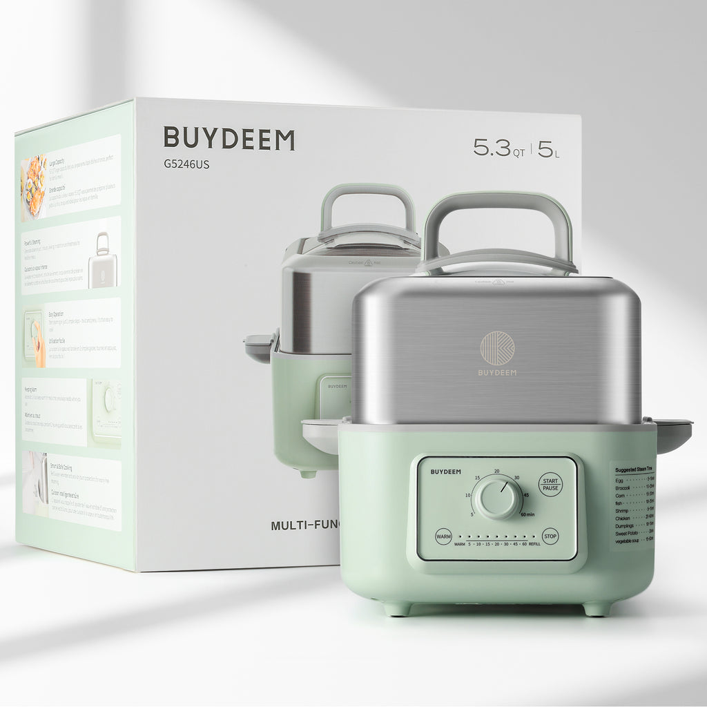 (OPEN BOX) G52 Electric Food Steamer, 5.3QT