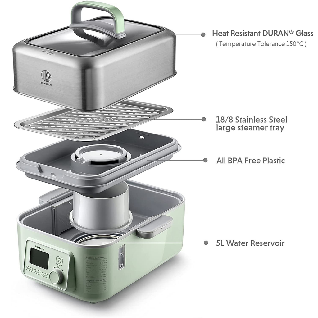 (OPEN BOX) G553 Electric Food Steamer, 5QT