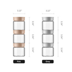 Glass Food Container, 200ML (3pcs/pack)