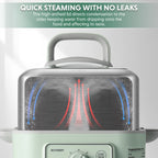 (OPEN BOX) G52 Electric Food Steamer, 5.3QT