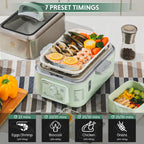 (OPEN BOX) G52 Electric Food Steamer, 5.3QT