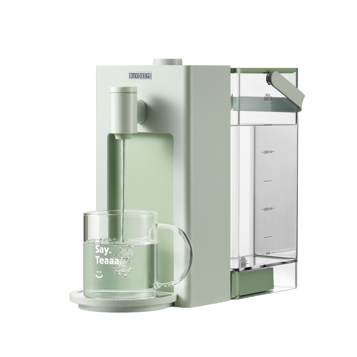 (OPEN BOX) Instant Hot Water Dispenser 3L, Cozy Greenish