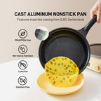 Cast Aluminum Nonstick Frying Pan, 2.5QT