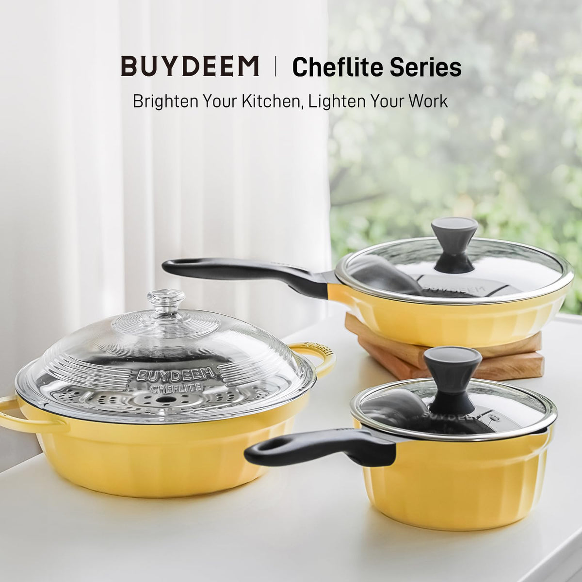 Cast Aluminum Nonstick Saucepan, 1.9QT